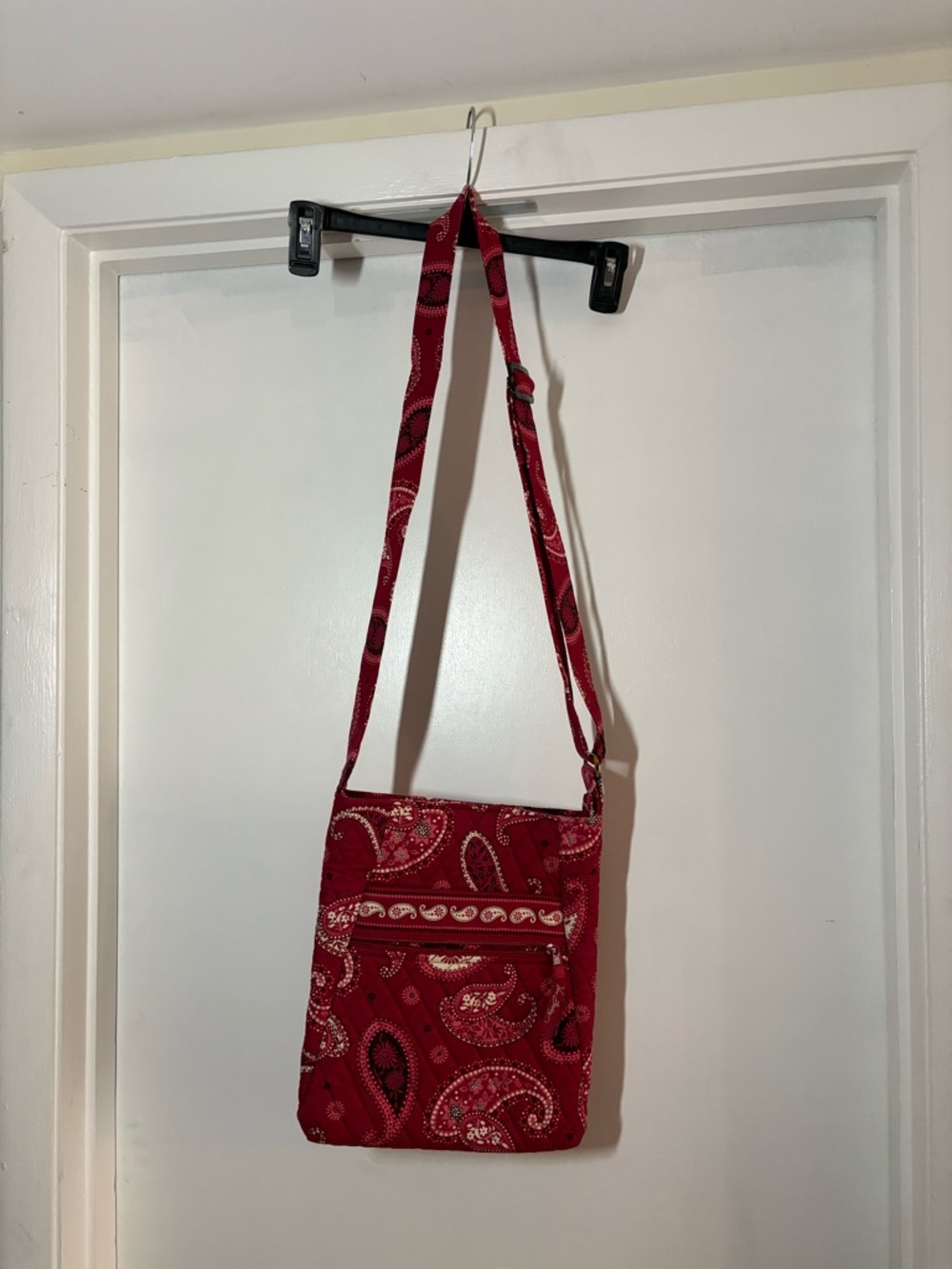 Vera Bradley Red Paisley Crossbody Bag